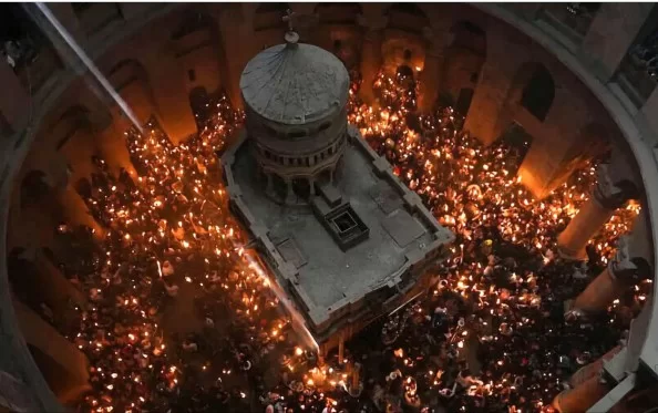Схождение Благодатного огня Прямая трансляция 11.04.2026